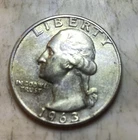 Silver Washington Quarter - 1963-D (circulated)