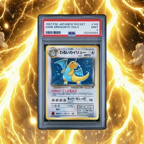 1997 Japanese Rocket Dark Dragonite Holo #149 PSA 9 Mint