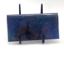 New Checkbook Cover Wallet Vinyl Check Register Protector - NIght Sky