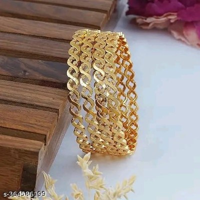 Indian Traditional Bollywood Gold plated Bangles Ethnic Bangle Sets for  women