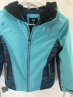 Under Armour ColdGear Girls YSM Hooded Full-Zip Softshell Jacket, Pockets