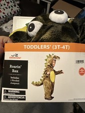 Halloween Costume Boy Toddler Size 3t-4t Roaring Rex New