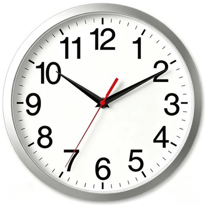 Wall Clock Modern 8 Inch Battery Operated Silent Non Ticking Small Analog Clo...