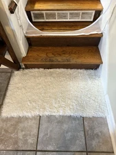 Super Area Rugs Soft and Fluffy Sheepskin Rug - White