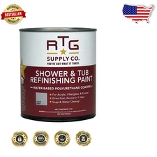 Durable RTG Shower Tub Refinishing Paint Light Gray 32oz Waterproof