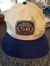 Vtg Grove Worldwide NWT K Brand Products Snapback Embroidered Hat Cap USA Made