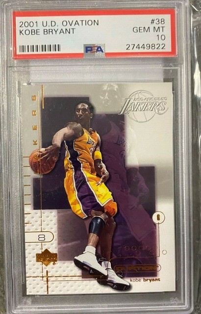 2001 KOBE BRYANT Upper Deck Ovation 38 PSA Gem Mint 10 Los Angeles 