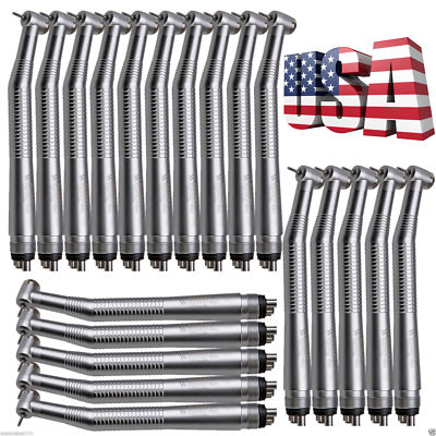 USA 30 Dental NSK Style High Fast Speed Handpiece Push Button Air Turbine 4Hole