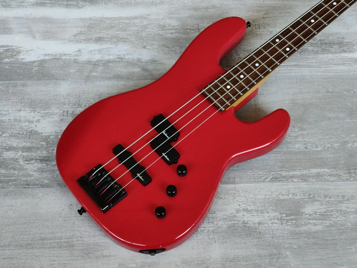 1985 Charvel Jackson Japan Model 2B PJ Bass (Red)