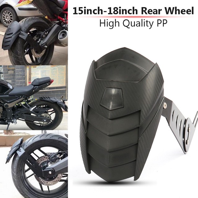 Universal Motorcycle Rear Wheel Cover Fender Splash Guard Mudguard w