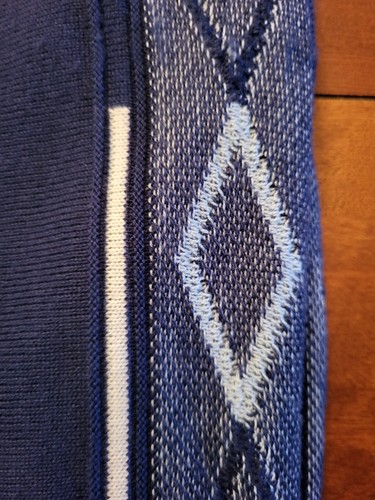 Men's MONTECHIARO Long Sleeve blue Pullover Sweater Sz. Large - Picture 2 of 10