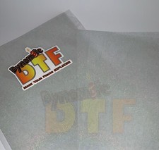 NEW: A3 Size GLITTER DTF P.E.T. Film; 20 Sheets. Apprx 11 X 17 . USA Seller.