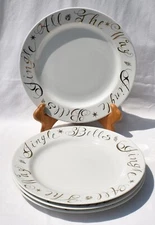 Rosanna - JINGLE BELLS - Set of 4 - 10" DINNER PLATES