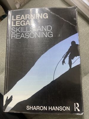 Learning Legal Skills and Reasoning by Sharon Hanson (Paperback 2015)