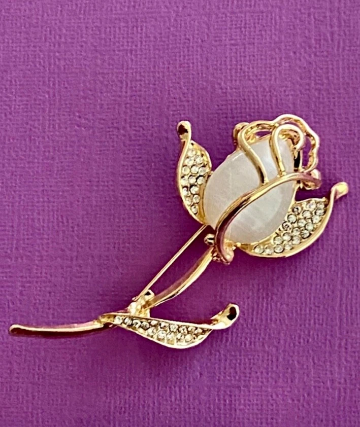 Broche caja de pedrería oro rosa ópalo incluida Foto 4 de 4