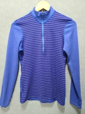 Patagonia 1/2 Zip Base Layer Pullover Shirt Women's Extra Small Blue XS   B31