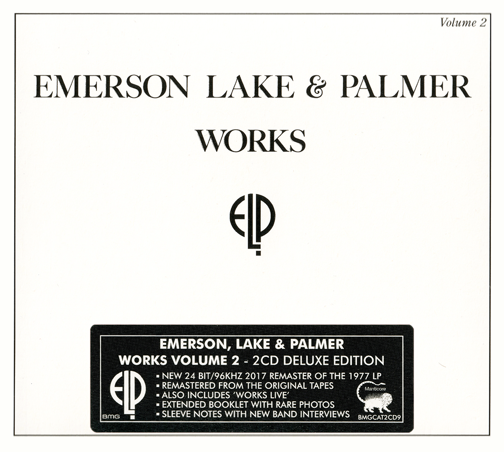 Emerson Lake & Palmer Works 2 (1977) Deluxe Edition • 2CD • BMG UK 2017 ...