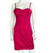 Forever 21 Dress Women M Pink Bodycon Spaghetti Strap Mini