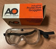 Vintage Industrial Protective Anti Fog Goggles American Optical