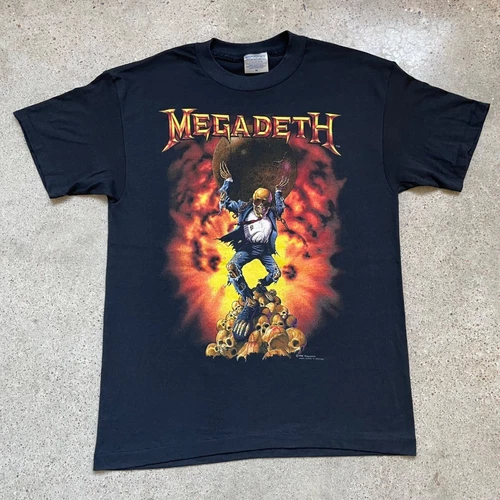 Megadeath Oxidation of the Nations World Tour B 1990s vintage concert t-shirt, vintage, single stitch, B+ condition