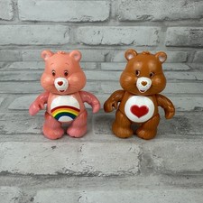Care Bears Mini Figures Lot Of 2 Vintage Tenderheart Cheer Bear
