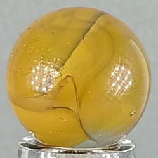 Vintage Vitro Hybrid Cat's Eye Marble .63 Inches Near-Mint Condition