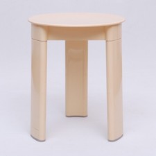 Vintage 80s Treppiede Sgabello Plastica Olaf Di Foratura per GEdy Italy 6.Z