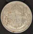 1947 Canada 50 Cents Silver Half Dollar Coin Nice Higher Grade