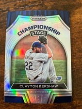2022 Panini Prizm - Championship Stage Clayton Kershaw #CS-6 - Silver Prizm