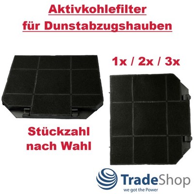 1x/2x/3x Aktivkohle-Filter für Faber Glassy Advance 60, Glassy Advance 90