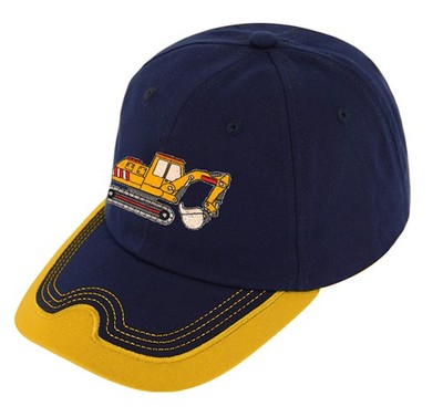 Fiebig Bagger Basecap cap Mütze Junge Baseballcap Schaufelbagger marine maisgelb
