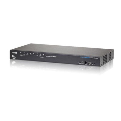 ATEN CS1798 8-Port USB HDMI Audio KVM-Switch 1HE Rackmount 19'' Schwarz