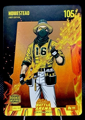 Bo Jackson Battle Arena Homestead Nick Kurtz Grillin Fire Battlefoil RC Rookie