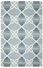 9x12 Rizzy Rugs Blue Geometric Diamonds Lines Area Rug CE9605 - Aprx 9' x 12'