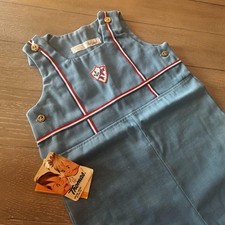 Vintage Thomas Boys Jumpsuit Overalls Blue Nautical Anchor 4T New NWT Kodel USA