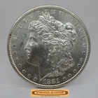 1881-S Morgan Silver Dollar, AU / Uncirculated - #C57590NQ