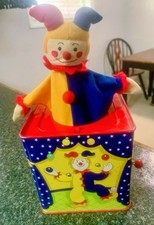 Schylling Clown Jack in a Box Musical Wind Up Toy Vintage 1997 Works