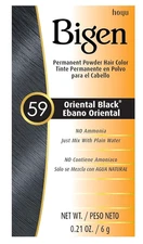 Bigen Permanent Powder Hair Color 59-Oriental Black - 0.21 oz.