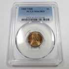 1909 P VDB PCGS MS63 RD RED - Lincoln Wheat Penny Cent 1c US Coin #56802A