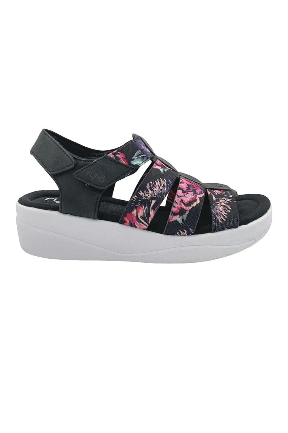 Ryka Multi-Strap Adjustable Wedge Sandals Aloha Black Multi
Opens in a new window or tab