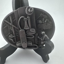 ViNTAGE 1988 TELEPHONE LiNEMAN ANTiQUE PHONE WORKER SiSKiYOU Z-50 BELT BUCKLE