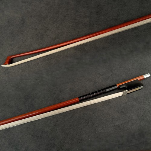D. Peccatte Copy Master Pernambuco Violin Bow 4/4 Ebony No eye Frog Silver Parts - Afbeelding 9 van 12