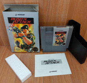 MINTY BOX CIB Rush'n 'N Attack complete in nintendo nes collectr lot SUPER CLEAN