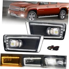 LED DRL Fog Lights for 2007 2007-2015 Chevy Tahoe GMC Cadillac Escalade - LED2