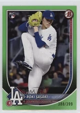 2025 Bowman Neon Green 388/399 Roki Sasaki #12 Rookie RC 0w27