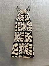 Girly Flirt Tank Top Blouse Size 6 Black And White