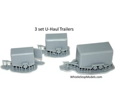 Set of 3 U-Haul Trailers N3023