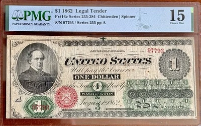 PMG $1 1862 Year United States Large Size Notes for sale | eBay