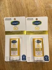 Cetaphil 2x Sheer Mineral Sunscreen Stick for Face & Body, 0.5oz Lot Of 2 - 6/25