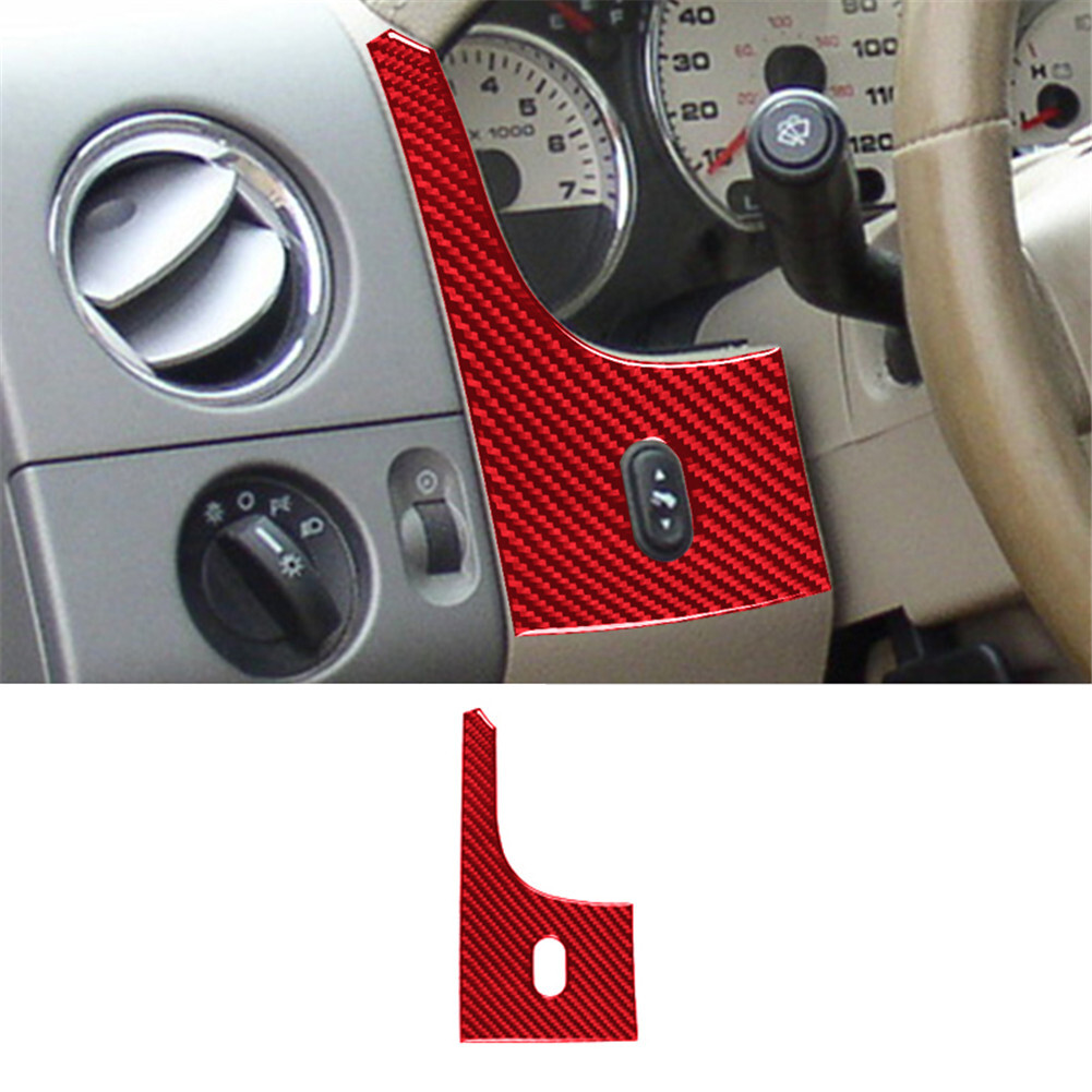 29Pcs Red Carbon Fiber Interior Dashboard Full Kit Trim For Ford F150